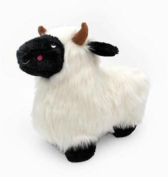 ZippyPaws Wooliez Dog Plush Toy - Interactive Pet Toys, Indestructible Plush Dog Toys, Fun Dog Toys, Lettie The Lamb