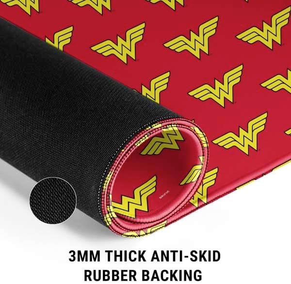 Miniatura 7 de Skinit Alfombrilla de mouse para juegos con licencia oficial de Warner Bros Wonder Woman, 35.75 x 15.4 pulgadas, extra grande con bordes cosidos,