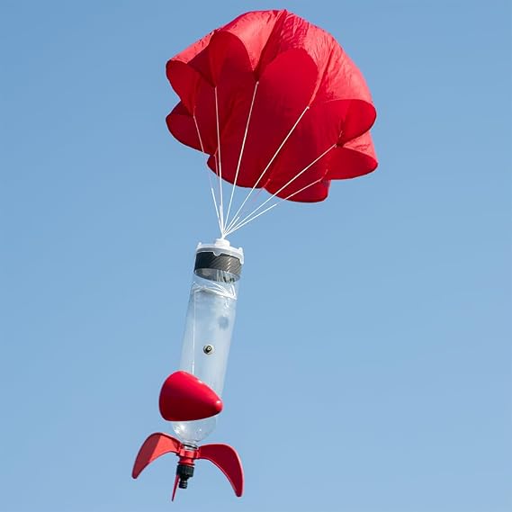 Relationshipware StratoChute 24 Red Rip-Stop Nylon Parachute for Water or Model Rocket