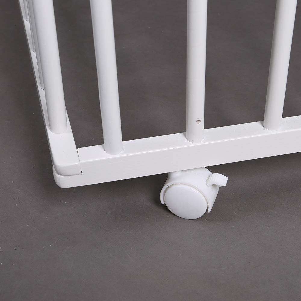 Laufgitter Laufstall Babylaufstall 100x100cm Baby Krabbelgitter inkl. Stoffeinlage 49266-02