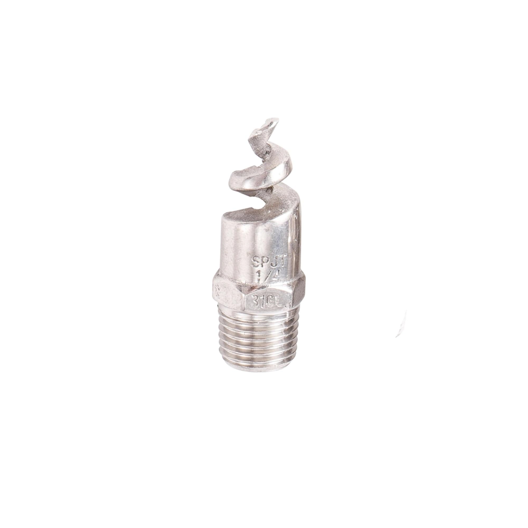Evwgnpqrv Men's 1I4 Inch Full Cone Spiral Nozzles, Spiral Nozzle Multiple Sizes Thread Full Cone Stainless Steel Mist Sprinkler Garden(1I4 Inch)