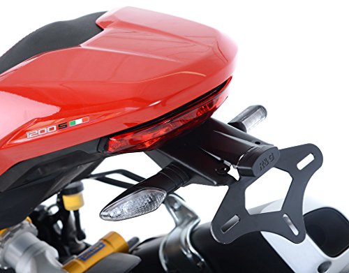 Support de Plaque R&G Racing Noir Ducati accessoire tuning moto