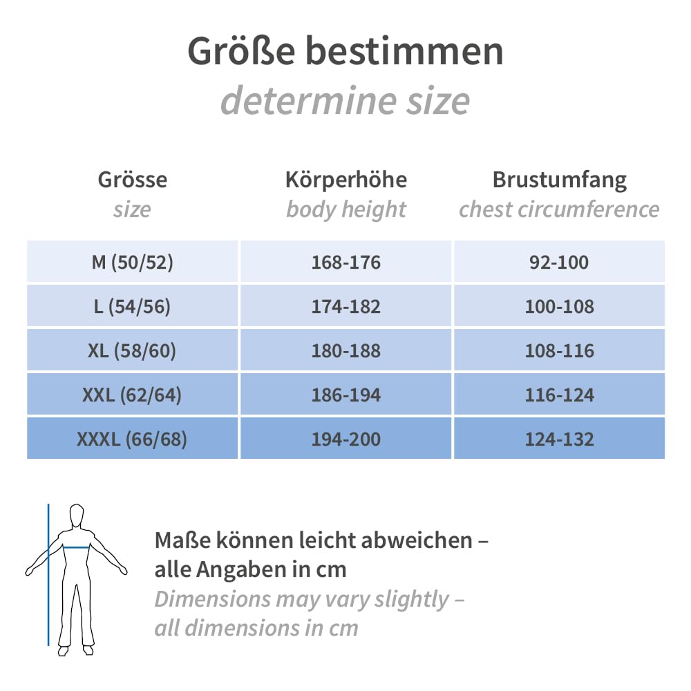 FRANZ MENSCH 50 Stück Hygostar Overalls mit Kapuze | PP, Karton, weiß, XXL, L: 180cm, Umfang: 140cm, Hygienebekleidung, Schutzkleidung, Schutzanzug