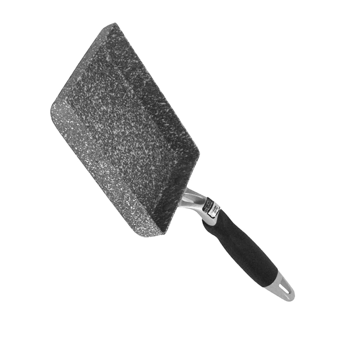 SOLUSTRE Nonstick Rectangular Omelette Frying Pan Medical Stone Cookware for Gas Stove Flat Bottom Design for Easy Flipping of Eggs Pancakes Black