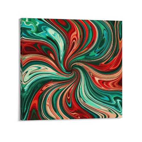 Toile murale abstraite pour raviver un mur vide, salon et bureau 60x60 cm
