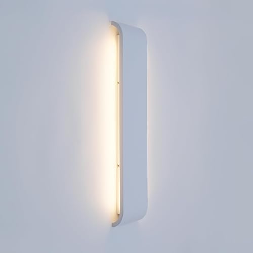 KICAAO 2 Pièces Applique Murale LED 16W Moderne Intérieur 3000K Carrée Blanche Décorative pour Chambres à Coucher, Salon 40CM - 2