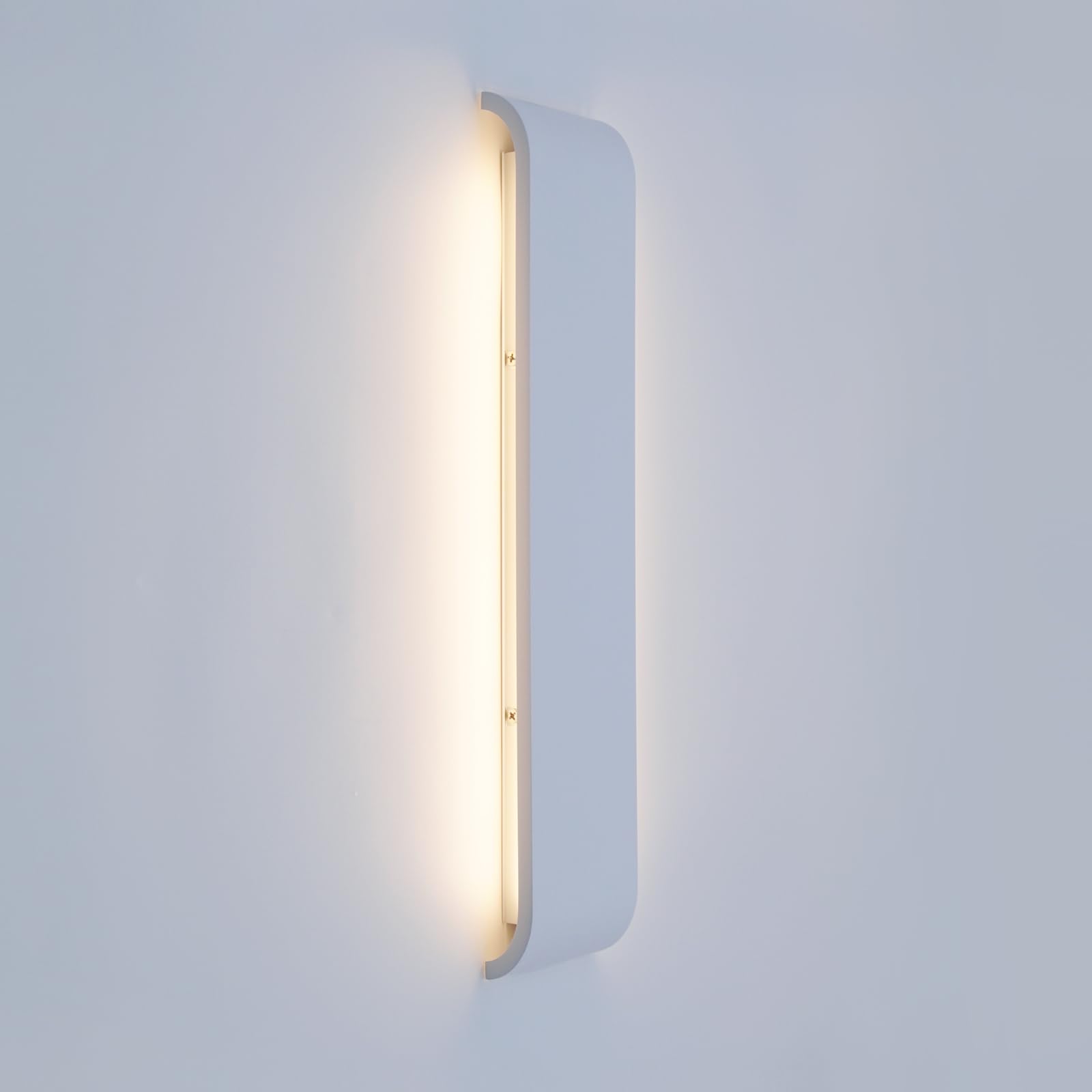 KICAAO 2 Pezzi Lampada Interno LED moderne Applique da Parete Illuminazione Luce Alluminio 40cm 16W per Casa Soggiorno Camera da Letto Scale, 3000K Bianco Caldo