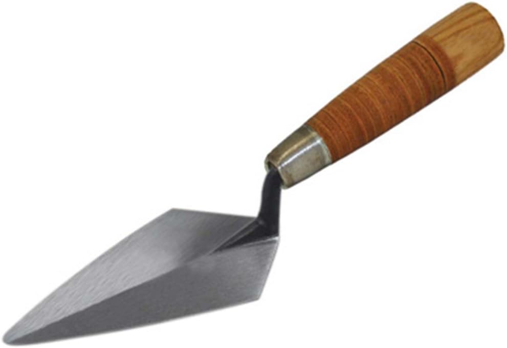 Kraft Tool AR424L 5-Inch by 2-1/2-Inch Archaeology Pointing Trowel with Leather Handle