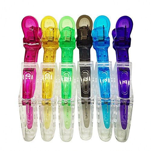 Minalo 12pcs Plastic Alligator Hair Clips-Transparent Barrettes for Thick Hair-Salon Styling Sectioning Hair