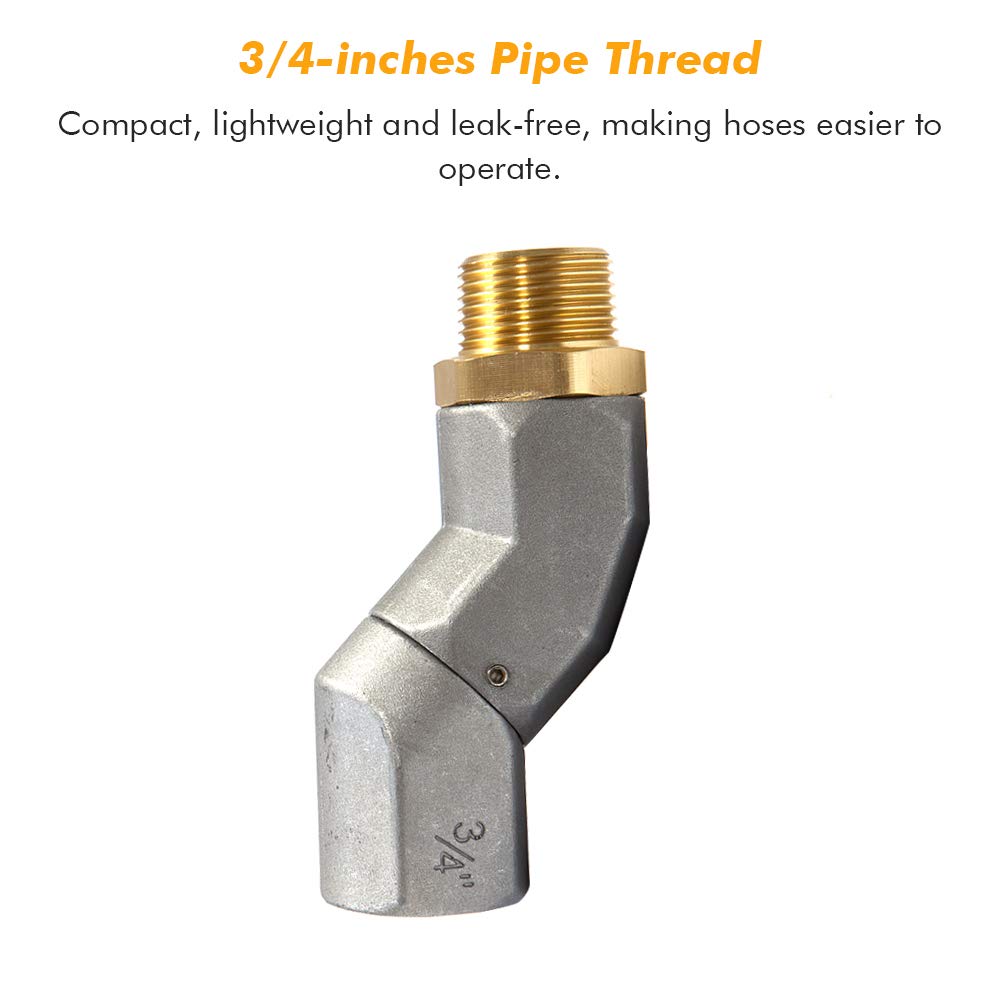 3/4 Inch Fuel Swivel, Fuel Hose Swivel with 3/4'' NPT Connector Fuel Plane Swivel with 360 Roating Connector