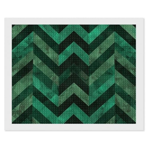 Peinture diamant débutant grand format 40x50 loisir créatif adulte vert