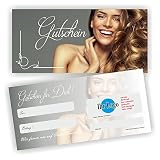 Fassbender-Druck Gutschein GU-013 I Friseur Gutschein mit Umschlag und Logodruck (25 Stück, mit Logodruck)