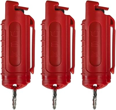Police Magnum Keychain Pepper Spray Self Defense Belt Clip Holder- Tactical Safety Key Chains for Women & Men- Made in The USA-3 Pack Red INJ