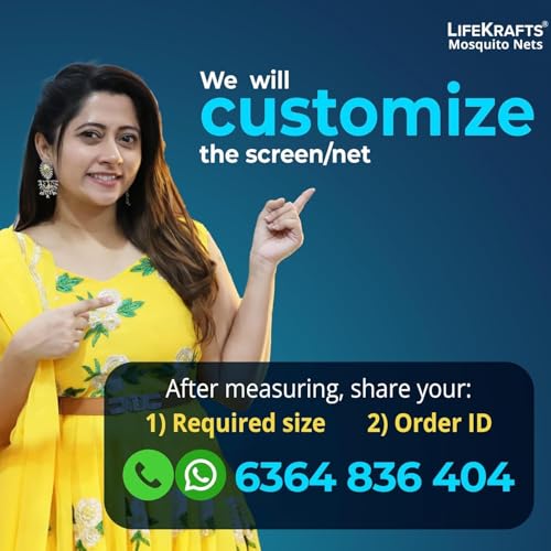 Image of Lifekrafts Customizable AC Curtain | Thermal Screen | Insulated | Translucent and Ribbed Design | Magnetic | Insect Screen, Pest Control, Privacy Screen and Dust Control, (Upto Maximum 210cm x 100cm)