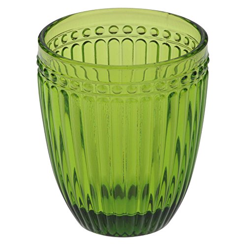 Anton Studio Designs Loire Juego de 6 Vasos de Cristal Doble Retro Verdes