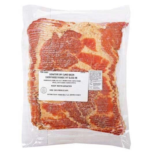 Tender Belly Signature Dry Cured Bacon -- 4 per case