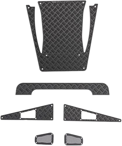 XBERSTAR RC Crawler Car Hood Metal Skid Plate para 118 TRX-4M (set1)