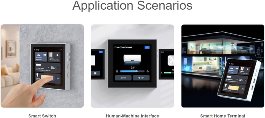 TUOPUONE ESP32-S3 Smart 86 Box開発ボード オンボード4インチ 480&times;480ピクセルタッチディスプレイ
