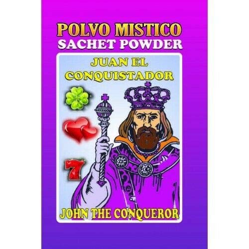 1 PIECE BRYBRADAN JOHN THE CONQUEROR SACHET POWDER -JUAN CONQUISTADOR POLVO EN BOLSA 1/2 OZ 14 GR