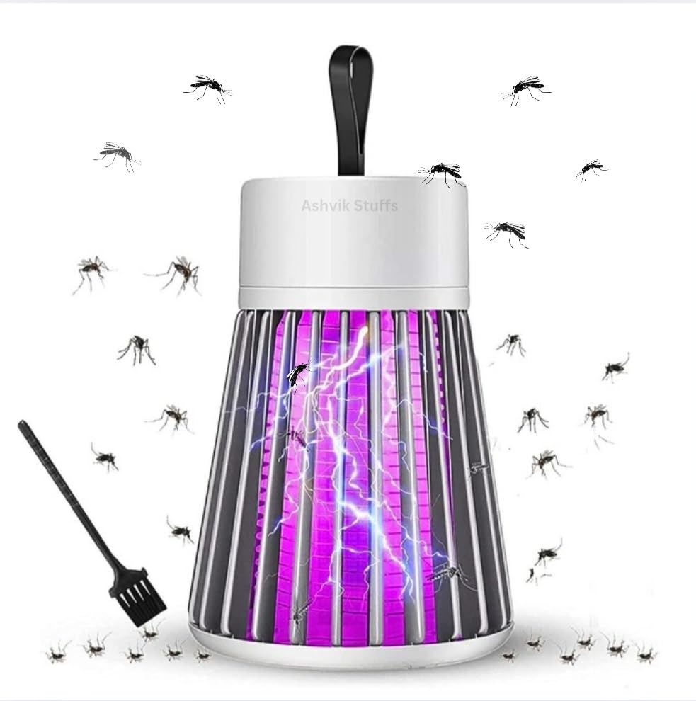 ASHVIK STUFFS Electronic UV LED Mosquito Killer Lamp | Silent Suction Trap Machine for Home & Bedroom | USB Powered, Safe & Odorless Insect/Bug Zapper (Pack of 1, BIS Approved)-picture-14