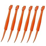 PAQUETE CONTENIDO: Usted recibirá 6pcs peladores de frutas de plastico para pelar fácilmente de jugosas naranjasy otras frutas, se sienta bien en la mano.