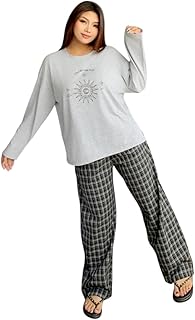 بيجامة نسائية بتصميم عصري يناسب كل الأوقات