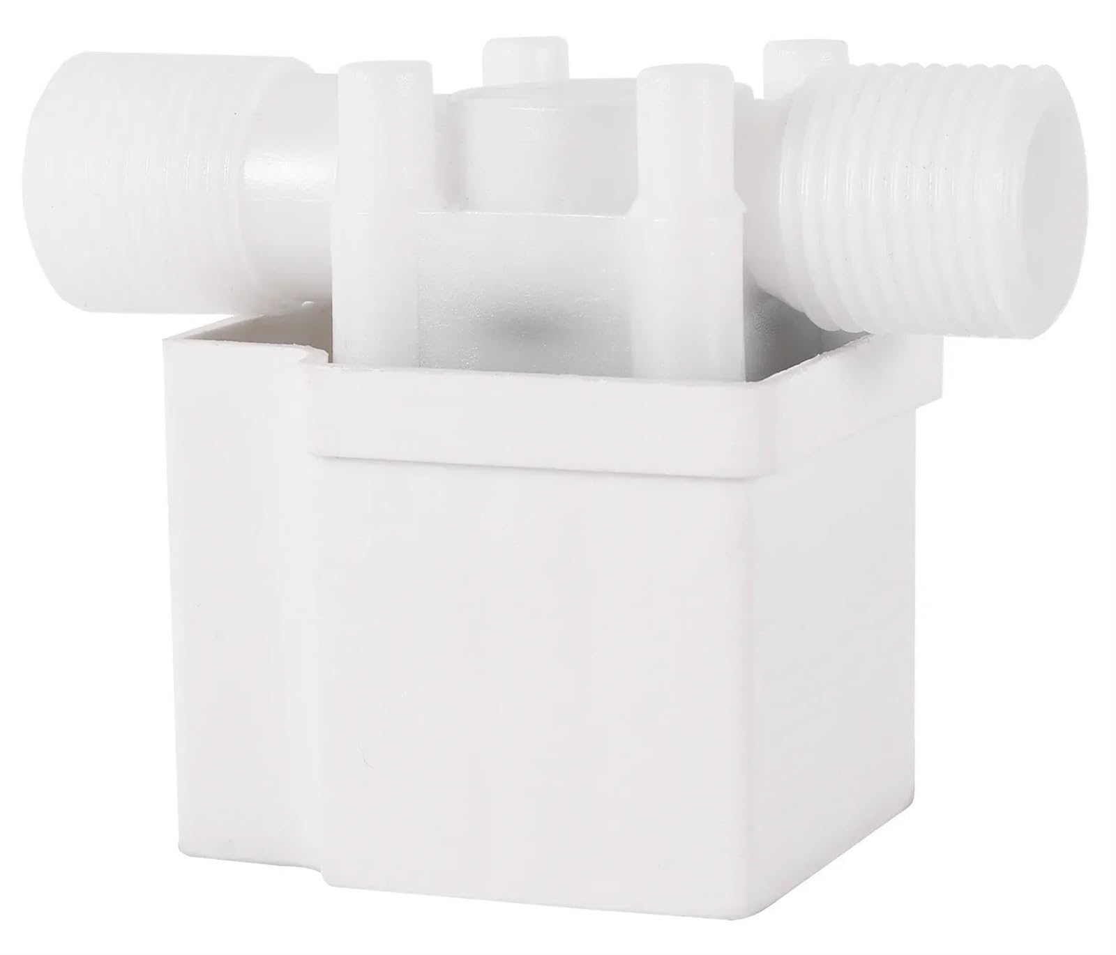 Électrovanne en plastique blanc et couvercle étanche pour valve d'eau - Lot de 2