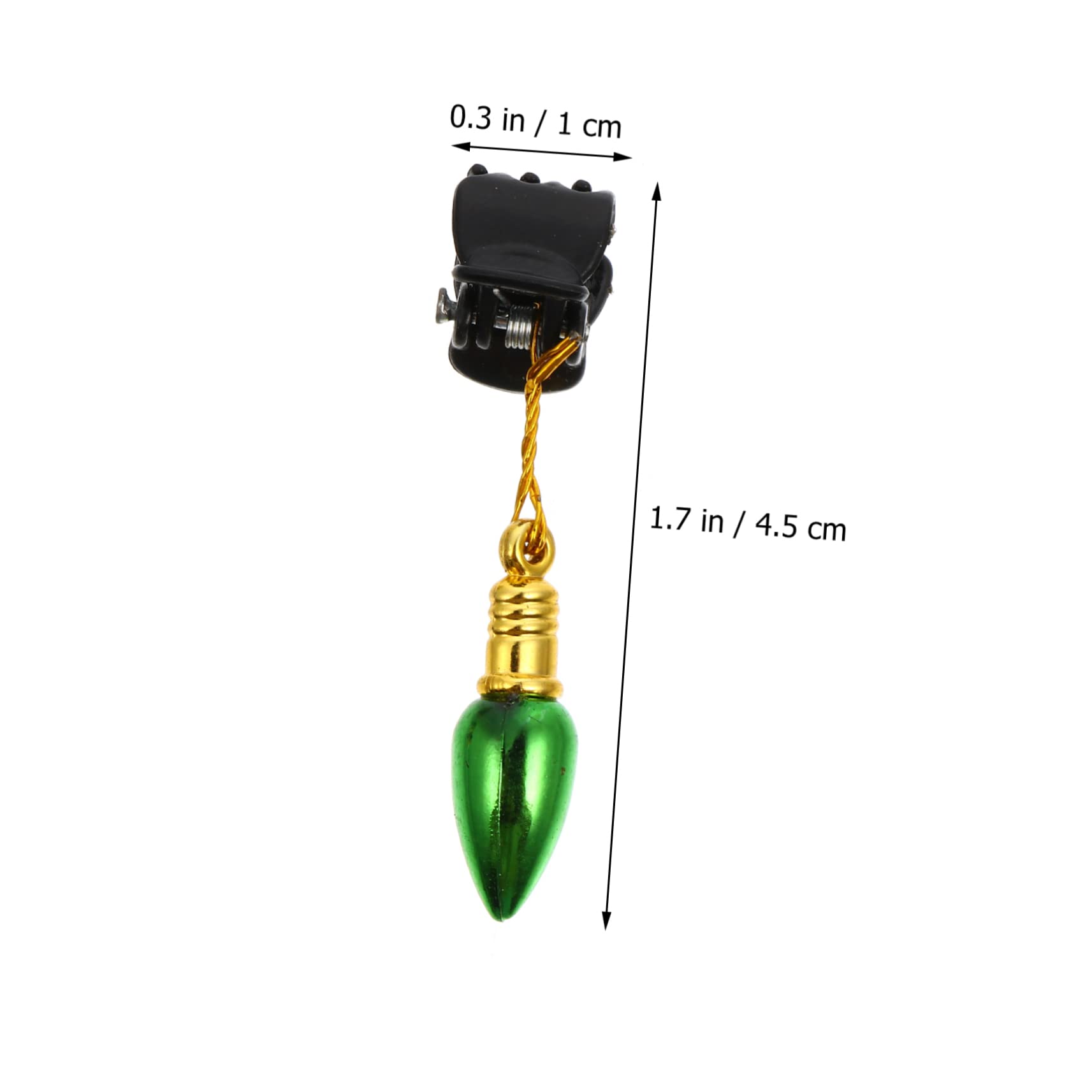 GRIRIW Beard Lights Men Christmas Decor 24pcs Whisker Clips Bristle Beard Ornaments Random Color