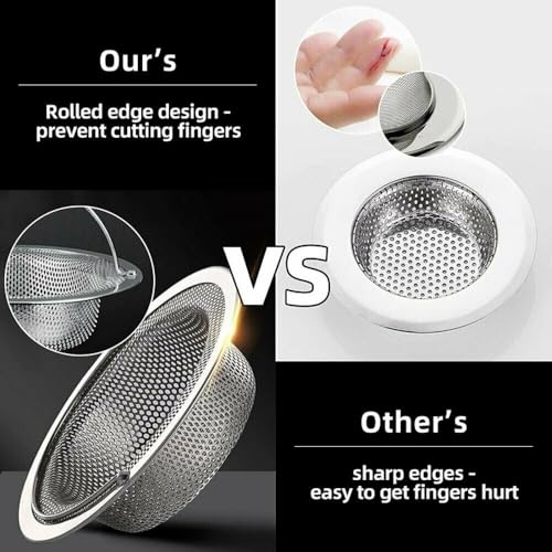 Image of Stainless Steel Kitchen Sink Strainer (NEW Handle Jali 2026)