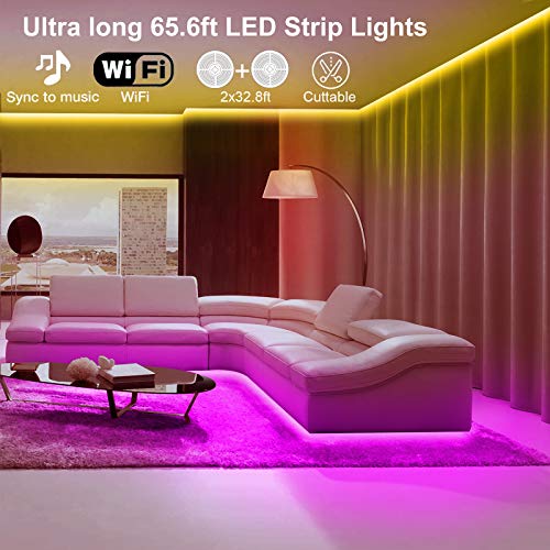 Volivo WiFi LED Strip Lights 65ft thumbnail 2