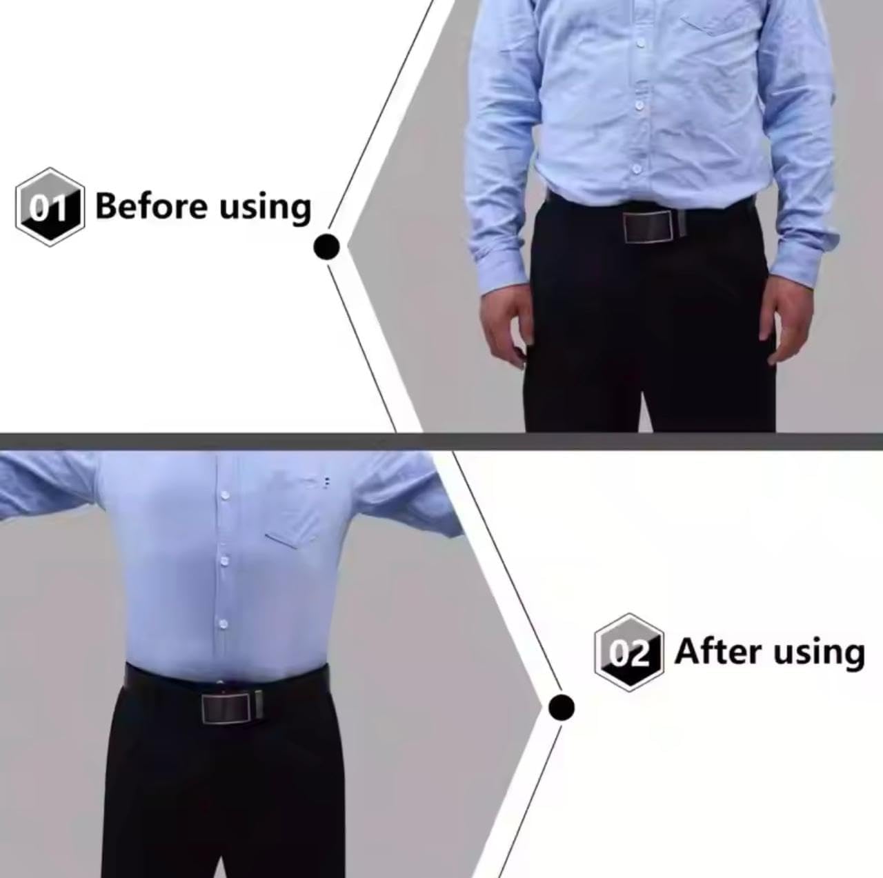 Ultimate Men's Adjustable Locker Garter Shirt Stays-Non-Slip Elastic with Heavy-Duty Metal Clips, All-Days Comfort, Perfect for Formal Dress, Military, Police, &Professionals