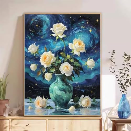 Broderie diamant point de croix strass cristal, grand Diamond Painting ciel étoilé 60x90