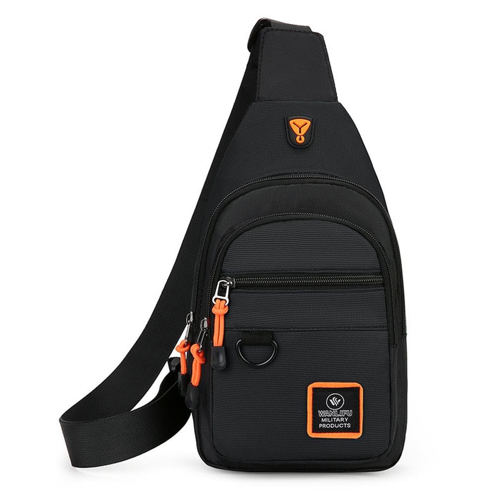 Small Sling Backpack Crossbody Bag - Anti-Theft, Chest Shoulder Daypack, Fanny Pack for Outdoors Hiking Traveling