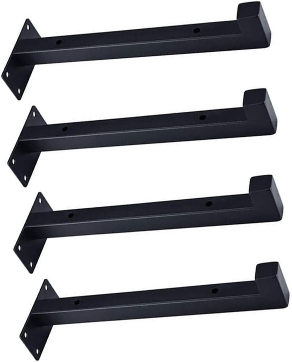 Hemoton 4pcs Garage Organization Sturdy Wall-Mounted Shelf Brackets Iron Brackets for Kitchen Shelves