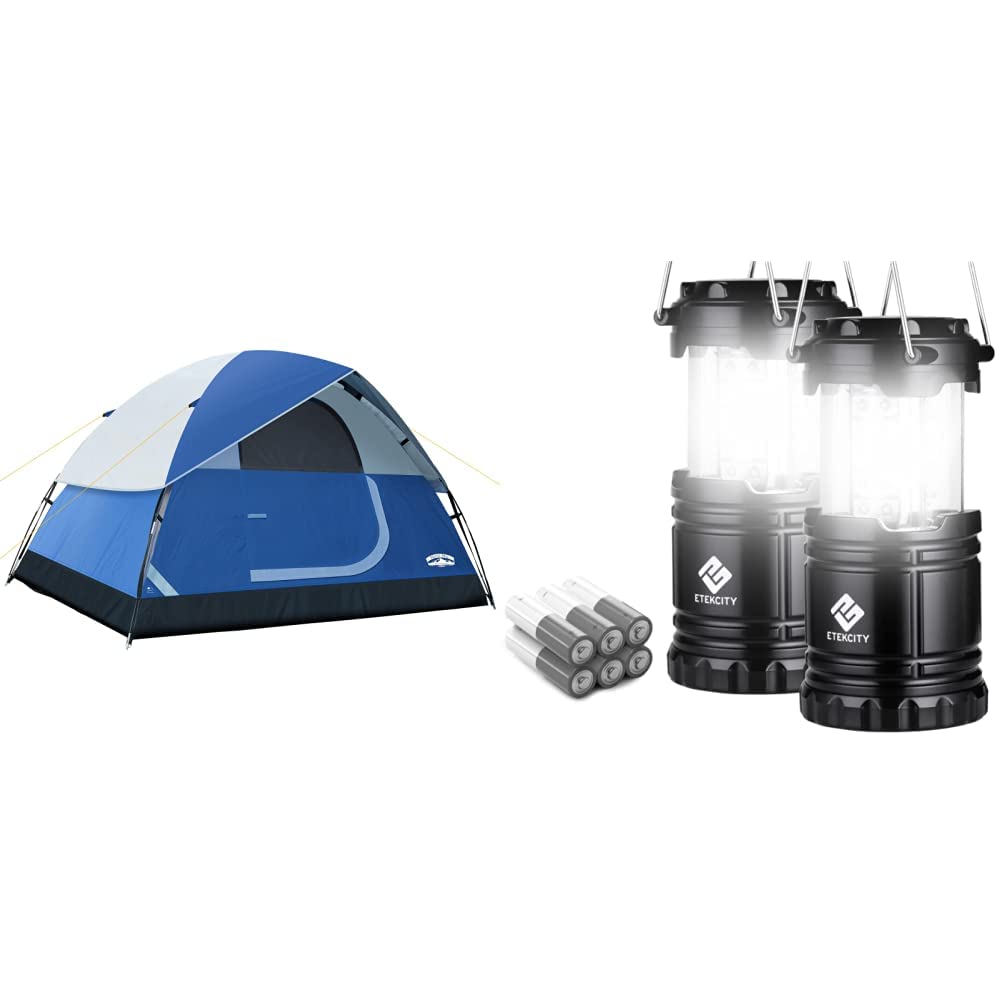 Pacific Pass 2/4/6 Person Family Dome Tent with Removable Rain Fly