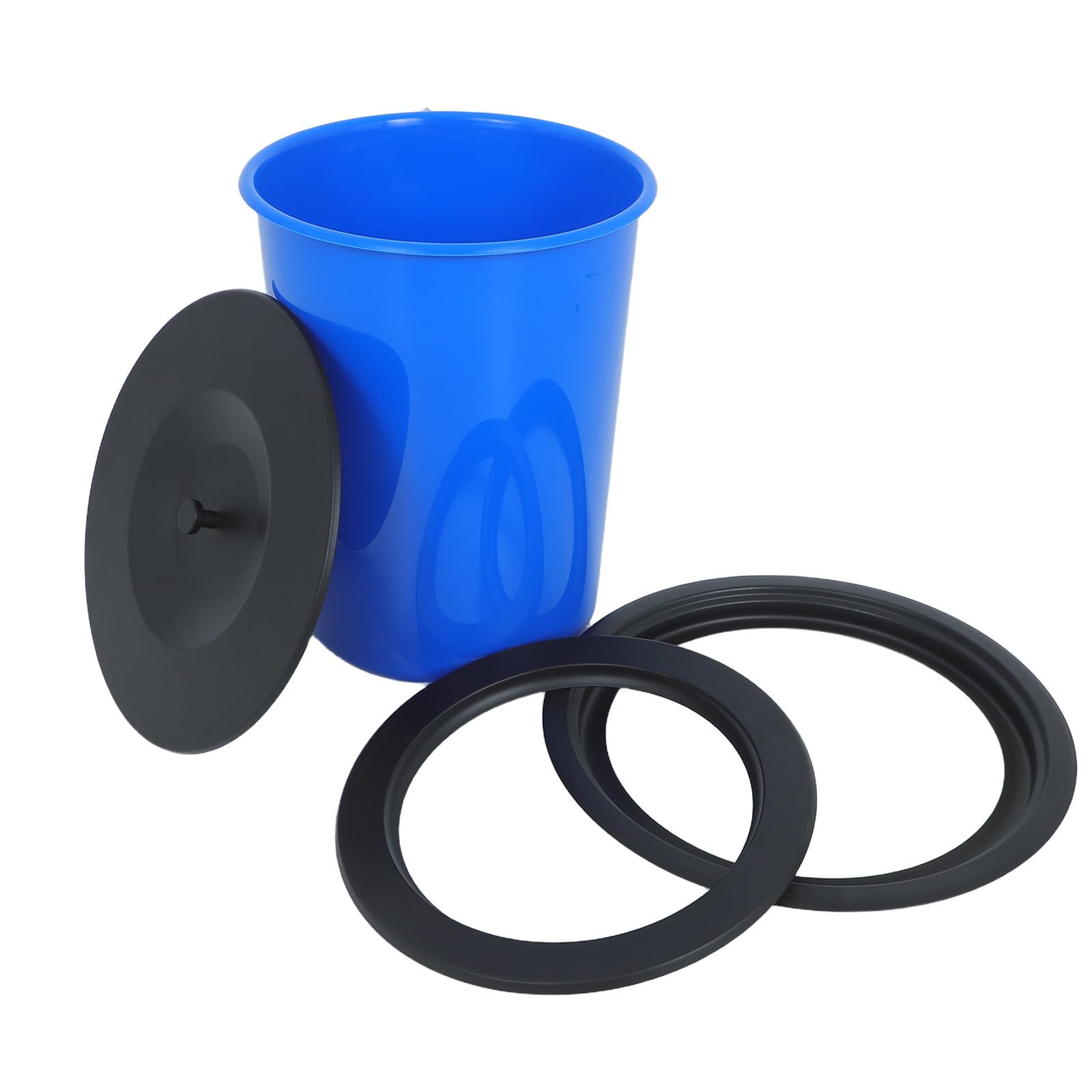 PRETYZOOM Tapa Redonda de Acero Inoxidable 304 para Cubo de Basura de Cocina Embutido, Capacidad 8l, Diseño Moderno y Resistente para Fregaderos y Restaurantes