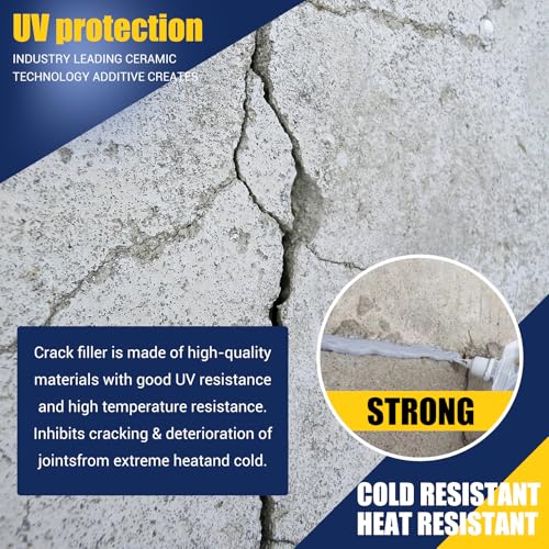 Concrete Crack Filler, 3ps Caulking Glue for Concrete, Cement Slab Repair, Caulking Glue Weather Resistant Type, Quick-Drying Caulking Sealant - Thumbnail 4