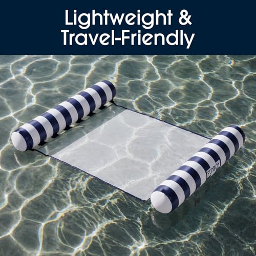 FUNBOY Palm Print Water Hammock Pool Float, Mesh Lounger by FUNBOY - Used condition - Image 5