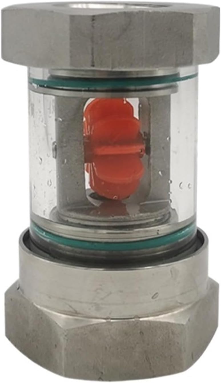 304 ステンレス チューブ インペラ インジケーター 360 度垂直パイプ ガラス サイト グラス フロー サイト グラス 4 分