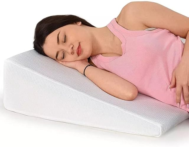Unibos / Orthopaedic Bed Wedge Support Pillow / Memory Foam / Helps with Acid Reflux, GERD, Reduce Back Pain, Snoring and Breathing etc / Great for Sleeping, Reading, Rest / Washable Cover / UK
