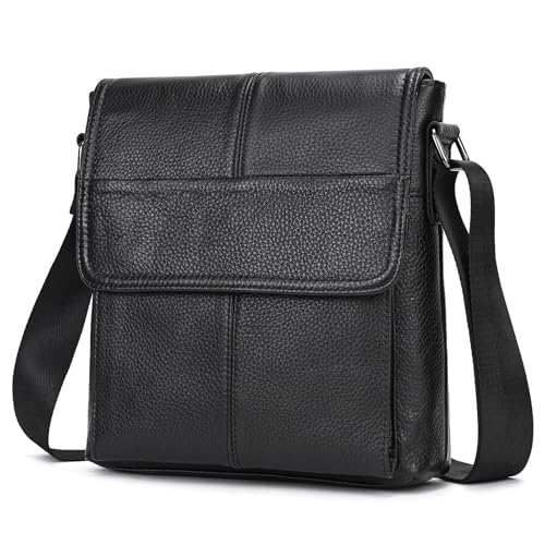Bolso bandolera de piel con diseño compacto y estilo vintage para llevar tus esenciales
