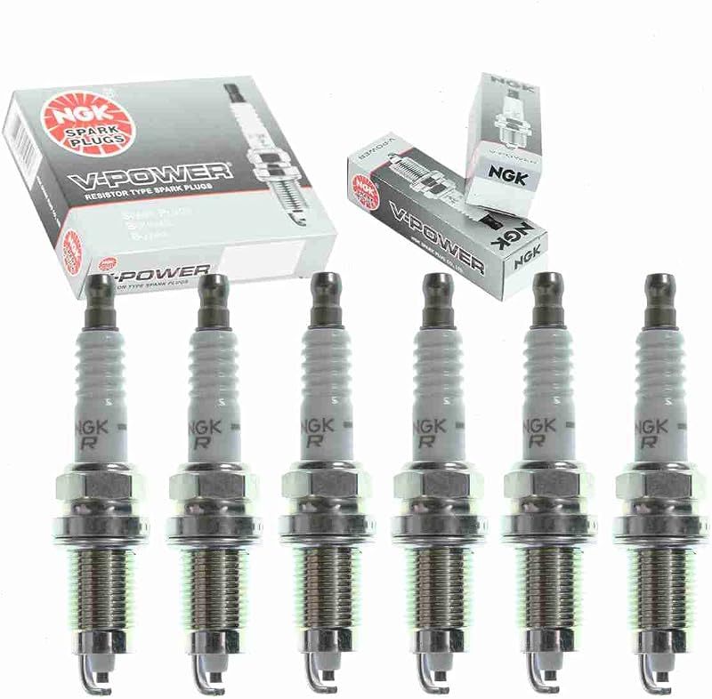 Jogo de velas de ignição NGK V-Power para Jeep Cherokee 4.0L L6 1991–1998 – 6 unidades