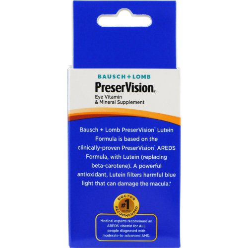 Preservision With Lutein Eye Vitamin & Mineral Supplement, 50 Count Soft Gels - Thumbnail 4