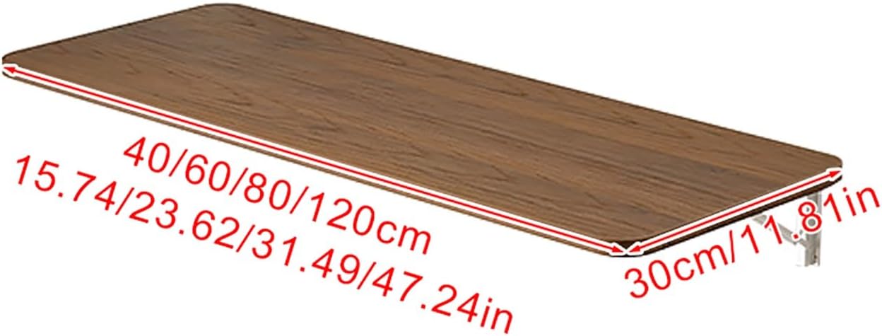 Wall Mount Table Folding,Computer Desk Table Desk,Folding Wall-Mounted Drop-Leaf Table,Wall Mounted Fold Down Desk,Easy to Assemble,for Dining Room Study Kitchen Office Laundry.