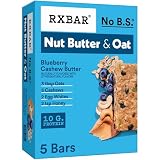 RXBAR Nut Butter And Oat Protein Bars, Protein Snacks, Snack Bars, Blueberry Cashew Butter, 9.7oz Box (5 Count)