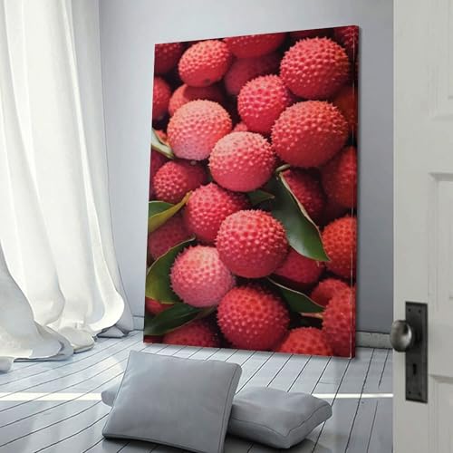 Poster mural de fruits rouges moderne grand format à suspendre