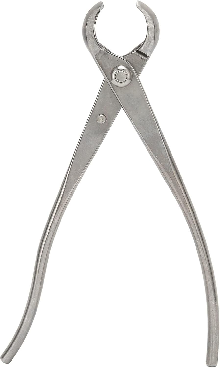 flexman Bonsai Cutter, 210mm Stainless Steel Hollow Concave Shaped Spherical Incision Ergonomic Handle Concave Cutter for Gardening Bonsai Styling Tool