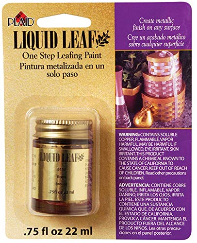 Liquid Leaf Paint One Step Leafing Paint, 0.75-Ounce, Original (Brass)