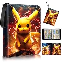 Sammelalbum für Karten, Tragbar Sammelkarten Album, 50 Seiten 400 Karten Kapazität Sammelnalbum Hefte Ordner Buch, Card Binder Dies ist ein Geschenk für Sammler und Kinder.