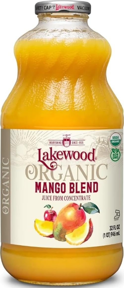 Lakewood Juice Mango Organic, 32 oz